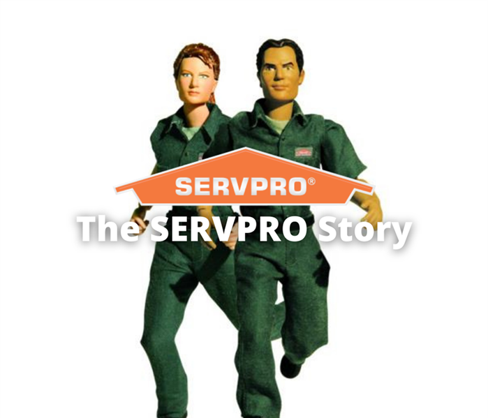 servpro action figures with logo and title